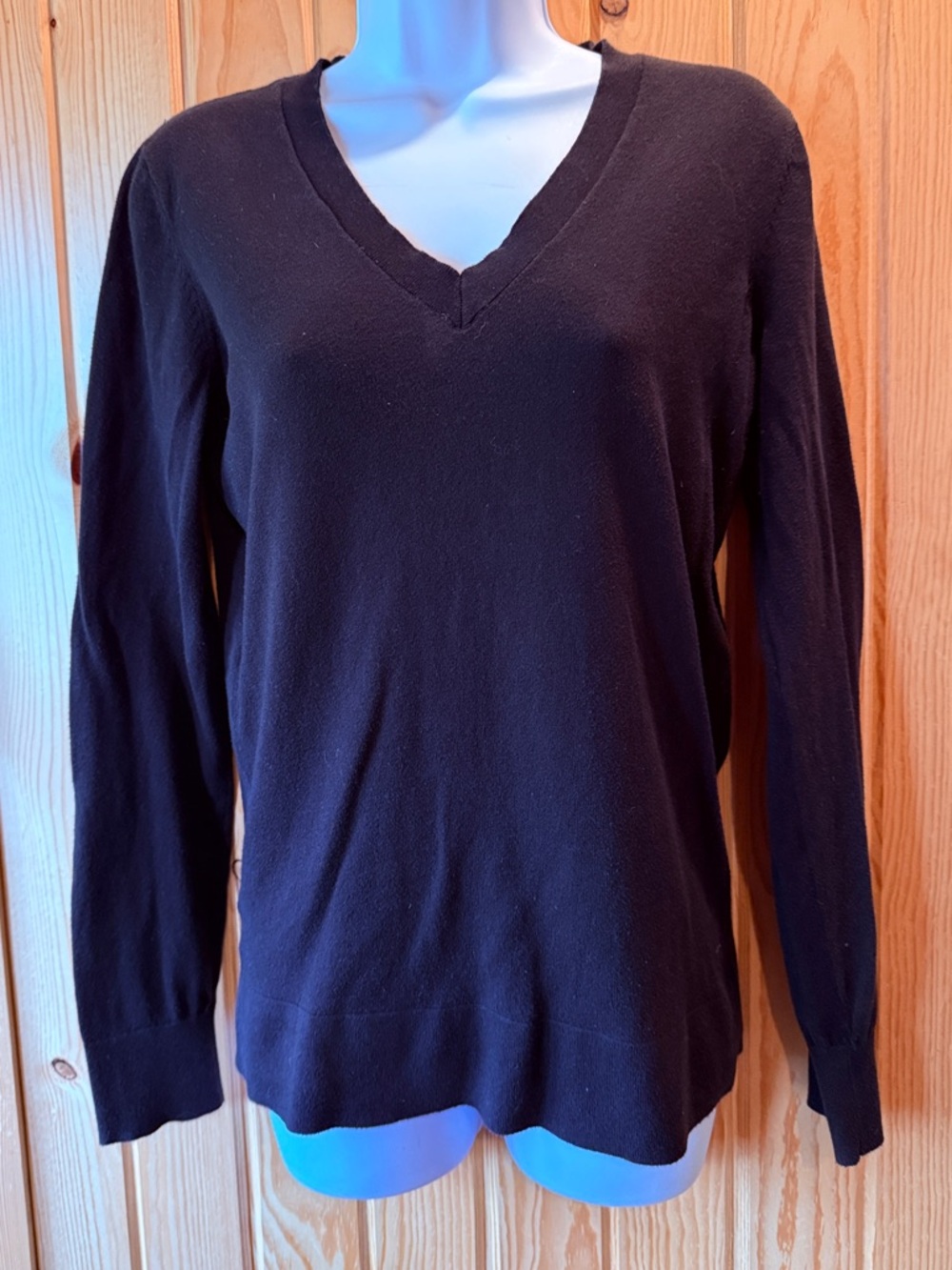 Loft Black V-Neck, lightweight sweater